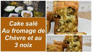 Cake au fromage de chèvre et aux 3 noix  noix noix de macadamia et noix de pécan  Un délice [upl. by Bowler]