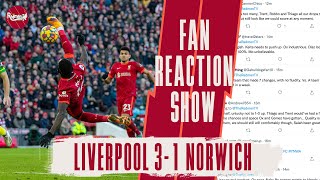 Thiago Made The Difference  Liverpool 31 Norwich  LFC FAN REACTIONS [upl. by Mannuela]