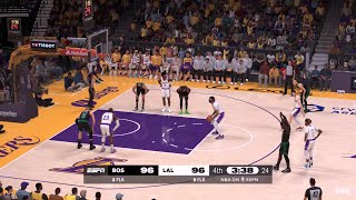 NBA 2K25 Gameday Mode  LAKERS vs CELTICS FULL GAME HIGHLIGHTS [upl. by Rolland]