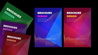 Modern Brochure design in Adobe Illustrator tutorial [upl. by Imray]