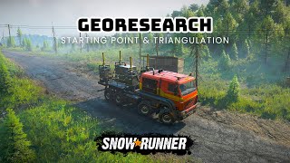 Georesearch  StartingPoint  Triangulation Rehberi  SnowRunner [upl. by Krutz]