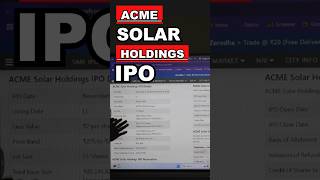 ACME IPO🔥 acme Acmeipo newipo tradeemperor tradingtamil [upl. by Pauline]