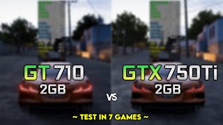 GT 710 vs GTX 750Ti  Truly A Big DIFFERENCE 😵 [upl. by Aekal]