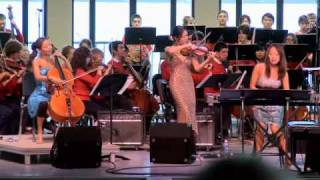 Ahn Trio performing with Interlochen World Youth Symphony 3rd Mvt of Hardware Concerto [upl. by Longfellow]