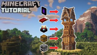 Minecraft  Ultimate Survival Tower Base Tutorial How to Build [upl. by Torruella]