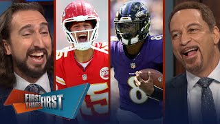 Chiefs beat Bengals Was Kansas City lucky Ravens time to panic  NFL  FIRST THINGS FIRST [upl. by Bryon]