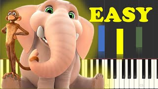 Munki and Trunk Theme Song Piano Tutorial EASY [upl. by Allecram571]