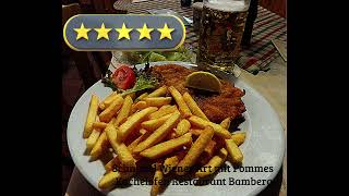 Schnitzel Wiener Art mit Pommes  Kachelofen Restaurant Bamberg [upl. by Eustasius]