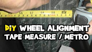 Paano Mag DiY Wheel Alignment gamit ang METRO o TAPE MEASURE Toe In Toe Out [upl. by Essyle]