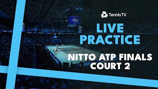 LIVE PRACTICE STREAM Nitto ATP Finals 2024  Court 2 [upl. by Jonathon]