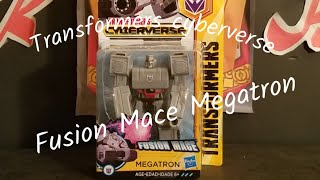 Transformers Cyberverse MEGATRON FUSION MACE Scout Class Review [upl. by Ul]