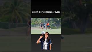 Merel Van Dongen habla desde la pretemporada de las campeonas Rayadas shorts short shortvideo [upl. by Orlan]