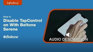 How to Disable TapControl in the HearMax App Audio Description Version  Beltone [upl. by Sirahs]