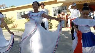 Folklore Dominicana Escuela Matías Ramón Mella Hondo Valle [upl. by Zul]