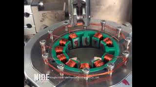 Automatic stator winding machine BLDC motor needle winding machine [upl. by Dannel]