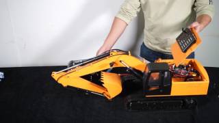 112 Scale Earth Digger 4200XL Hydraulic Excavator RTR Video Tutorial [upl. by Mcgruter]