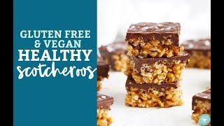 Healthy Scotcheroos Gluten Free amp Vegan [upl. by Eissehc298]