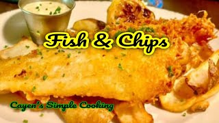 How to Make Fish amp Chips Fried Fish Fillets and Baked Potato [upl. by Alana]