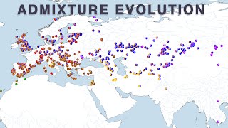 The Spread of ancient IndoEuropean and Uralic peoples in ADMIXTURE [upl. by Cristi829]