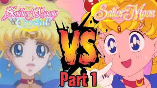 Sailor Moon Classic VS Crystal  Episode 1 Part 1 [upl. by Odracir]