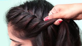 quick Easy hairstyle for curly hair  cute hairstyle  new hairstyle  Latest party wear hairstyle [upl. by Roselin]