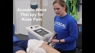 Acoustic Wave Therapy for knee pain and injury [upl. by Ameehs]