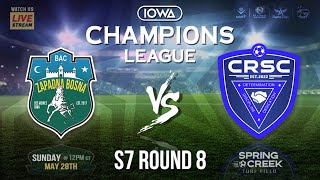 🎥⚽ S7R8  D1  FC Bosnia United vs CRSC  Iowa Champions League  🔴LIVE S7E83 [upl. by Nimesh]