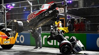 F1 Saudi Arabia All Crashes [upl. by Ahsenit]