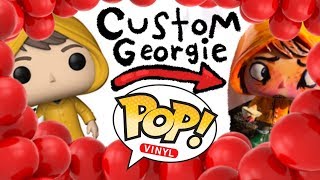 Repainting FUNKO POP Georgie From IT  CUSTOM TOYS [upl. by Catto]