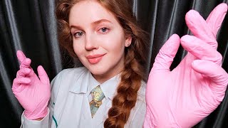 ASMR Fast Face Massage in Gloves Unintelligible Whispers 1 Hour [upl. by Yatnoed111]