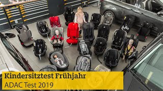 Kindersitztest Frühjahr 2019  ADAC [upl. by Onaicilef]