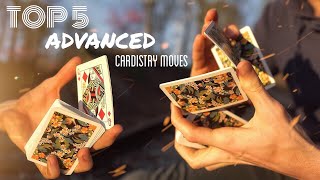 TOP 5 ADVANCED Cardistry Moves you NEED to learn TODAY [upl. by Yltnerb397]