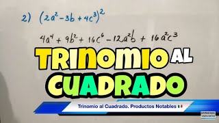 TRINOMIO al Cuadrado súper fácil [upl. by Okomot]