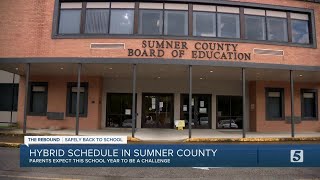 Sumner County families try to navigate upcoming hybrid school schedule [upl. by Halehs261]