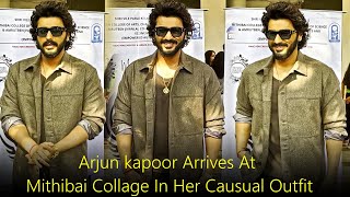 Arjun kapoor Arrives At Mithibai Collage In Her Causual Outfit [upl. by Kalfas]