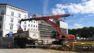 excevator Bagger HITACHI ZAXIS 350 LC mit Teleskopstiel  Soeren66 [upl. by Born301]