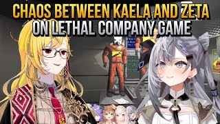 Chaos Between Kaela and Zeta on Lethal Company Game Stream Opening Hololive ID Clips [upl. by Wilie]