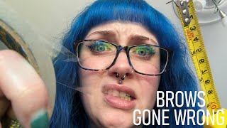 ASMR Brow Technician Does Your Eyebrows GONE WRONG [upl. by Obeng]