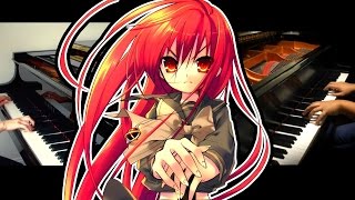 Shakugan no Shana OP1  Hishoku no Sora Piano Duet ft Fantasiex3 [upl. by Airretal725]