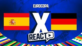 ESPANHA x ALEMANHA  Euro Copa Quartas de final FSC React [upl. by Nnel]