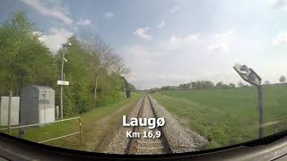 🚆 Denmark Tisvildeleje  Hillerød Train Cab Ride  View in Spring 4k [upl. by Ahsitam]