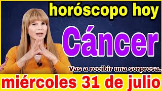 horoscopo de hoy Cáncer  Horóscopo Diario  Cáncer  31 de julio de 2024 [upl. by Ferree]