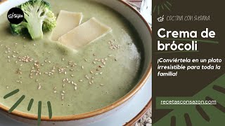 CREMA DE BRÓCOLI 🥦 Una receta fácil saludable e irresistible 🤤 [upl. by Collin817]