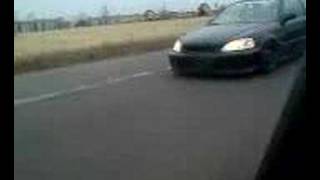 5th Gen Accord h22a VS EM1 Civic poormans type r [upl. by Nennerb]