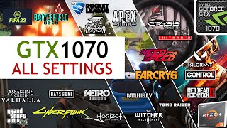 GTX 1070 Ryzen 5 3600 Test In 21 Games in 2021 All Settings Tested [upl. by Oregolac386]