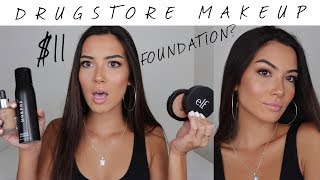 FULL FACE OF DRUGSTORE MAKEUP  BEST DRUGSTORE PRODUCTS  MakeupBySarahButler [upl. by Kuhlman48]