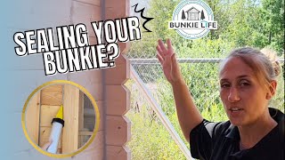 Chinking your Small Cabin Kit Bunkie How To Video [upl. by Laenej]