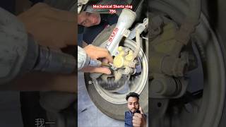 Bike🏍️का disc brake पकड़ने लगे तो 🧑‍🔧 shorts automobile mechanic bikelover shortsfeed facts [upl. by Akiria]