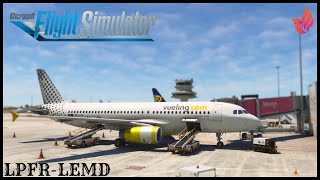 Faro to Madrid Spain Vueling A320 IAE Engines MSFS 2020 [upl. by Tarton]