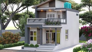 Its very special Beautiful and Luxury 3 Bedroom Small House Special House Design 6x12 meters [upl. by Manning]